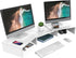 FITUEYES Dual Monitor Stand 3 Shelf Computer Monitor Riser, Wood Desktop Stand
