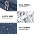 Lanola Travel Cable Organizer Bag, Electronic Accessories Case Portable Double Layer Cable Storage Bag