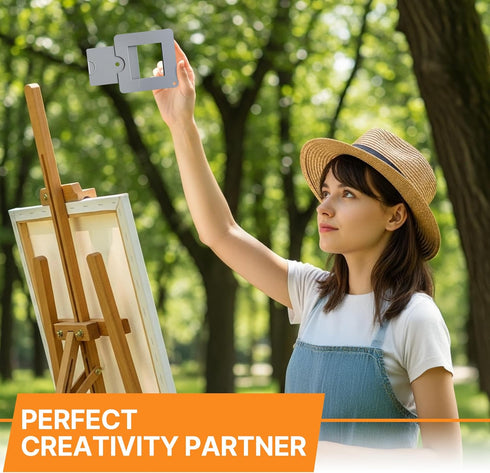 Ayxwkyfc 2 Pcs View Finder, Viewfinder for Artists, Sliding Viewfinder with Color Separation, Perfect for Painting