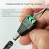 10 Pairs 12V Male+Female DC Power Jack Plug Adapter - 2.1x5.5MM Barrel Connector for CCTV Security Camera