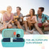 EVA Hard Case for JBL Flip 6 Flip 5, Waterproof Portable Bluetooth Speaker Storage Bag, Fits USB Cable (Peacock Green)