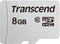 Transcend 8GB microSDHC Micro SD Card C10, Full HD Video Memory Card for