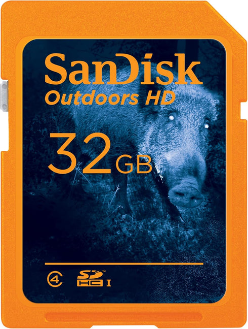 SanDisk 32GB 4-Pack Outdoors HD SDHC UHS-I Memory Card, Up to 100MB/s, Trail Camera SD Card - SDSDBNN-032G-GN6V4