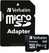 Verbatim 8GB V10 10 (1080p) U1 80MB/s Premium microSDHC Memory Card with Adapter UHS-I Class Supports Full HD Speed
