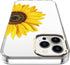 BAISRKE iPhone 13 Pro Case - Clear Case with Sunflower, Shockproof Hard Back Cover for 6.1 inch 2021