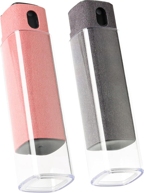Touchscreen Screen Cleaner Kit 2 Pcs, Phone, Tablet and Car Screen Cleaner, Two in One Spray and Microfiber Cloth (Grey