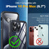 for iPhone 15 Pro Max Case, Waterproof, Built-in Screen & Lens Protector, IP68 Underwater Shockproof Dustproof Full