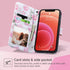 ULAK Compatible with iPhone 12 Pro Max Wallet Case - PU Leather Case with Card Holder, Kickstand, Wrist Strap, Rose Gold