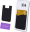 Credit Card/ID Card Holder - Silicone Material, Attach to Almost Any Phone, Carry Essential Cards with Safe Flight Cloth