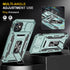 iPhone 11 Case by SunStory (Z_Green) - Military-Grade, HD Screen Protector, Slide Camera Cover & Kickstand.