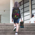 Backpack Set Pack ALAZA Colorful Math Science Geometric and Lunch Bag Back Bookbag Cooler Case Kits