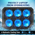 NAGAN Laptop Cooling Pad with 6 Fans, Ergonomic USB Powered Cooler for 15-17.3 inch Laptops