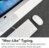Macally Small USB C Keyboard, Plug & Play Wired Apple Keyboard for Mac mini, MacBook Pro/Air, iMac, iPad, Windows