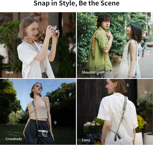 PGYTECH Adjustable Camera Strap Air for Mirrorless, Light Shoulder Neck Strap for Sony ZV-E10 & Canon G7 X