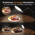 GSYXERGILES 10" 360Rotate Desk Ring Light, LED Ring Light for Desk with Clamp, & Flexible Height Full-Screen Overhead