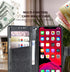 iPhone 11 Wallet Case, Women Flip Folio Cover with Butterfly Embossed PU Leather Stand Card Holder Slots, Magnetic