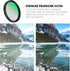 52MM Ultra Slim Circular Polarizer Filter, Multi-Coated CPL Lens Filter for iPhone 15/14/13/12/11 and Other Smartphones