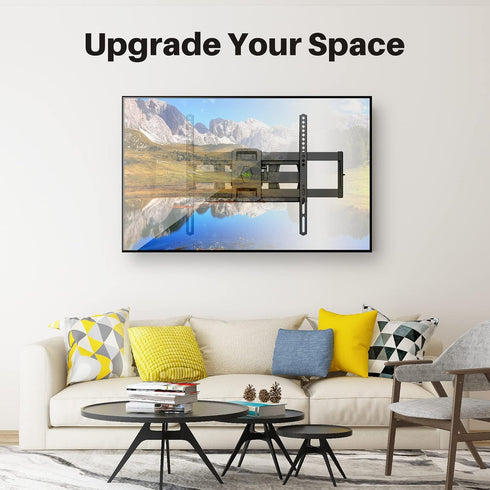 USX MOUNT Full Motion TV Mount for 37-86 Inch Flat Screen, Dual Articulating Arms, Max VESA 600x400mm