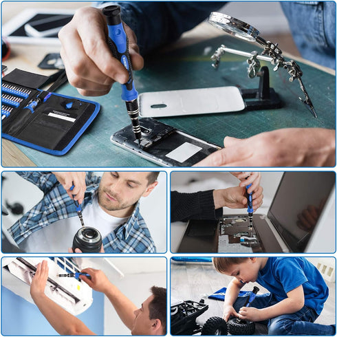 STREBITO 142-Piece Electronics Precision Screwdriver Sets with 120 Bits Magnetic Repair Tool Kit for iPhone, MacBook,