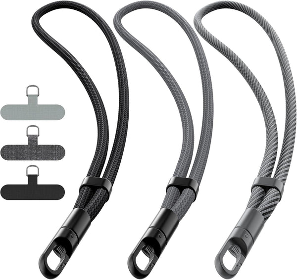 takyu Phone Lanyard, 3 Pack Adjustable Phone Wrist Strap Chain with Tether