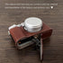 X100VI Camera Case, PU Leather Half Case Compatible with Fujifilm X100VI Digital Camera - Brown