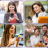 9 Pieces Cell Phone Grip Holder, Colorful Self-Adhesive Finger Ring Sublimation Holders for Smartphone and Tablets