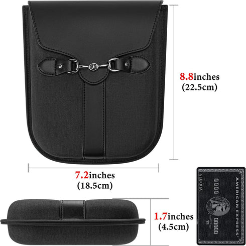 Geekria Elite Headphones Case for On-Ear/Over-Ear Headphones, Hard Shell Travel Bag for Bose, JBL Headsets in Black