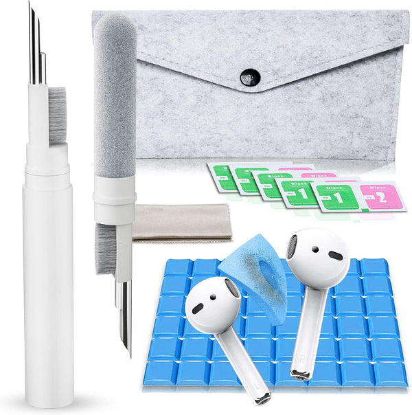 Cleaner Kit for Airpods, Earbuds Cleaning Kit for Airpods Pro 1 2 3, Phone Cleaner Kit with Brush for Bluetooth