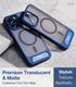 TORRAS Strong Magnetic Stand for iPhone 13 Pro Case, Mil-Grade Drop Protection, Adjustable Kickstand, Blue