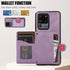 Asuwish Samsung Galaxy S20 Ultra 5G Wallet Case with Card Holder, Tempered Glass, Crossbody Strap - Purple for Women &