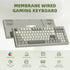 dagaladoo DK98 97 10/8.1/8/7 womier Retro Wired Gaming Keyboard Creamy Membrane with Rainbow RGB Backlight