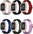 FitTurn 6pack Compatible with Cubitt Jr Smart Watch Fitness Tracker Bands, Elastic Adjustable Nylon Fabric Strap