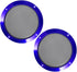 Unifizz Car Audio Speaker Cover (2pcs, 6.5'' Blue Mesh) Subwoofer Grill Horn Glossy Guard Protector