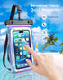 Floating Waterproof Phone Pouch, IPX68 Case with Lanyard for iPhone 15 14 13 12 Pro Max Samsung S24 S23 S22, Dazzling