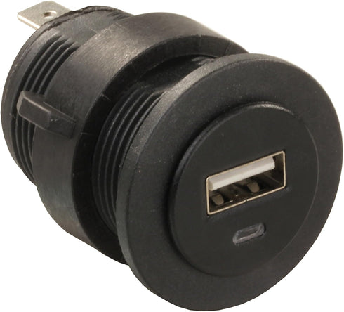 JR Products 15115 USB Charging Port - 2 x 2.1 Amp, Black