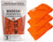 WHOOSH! Microfiber Cleaning Cloth, 3 Pack, 14”x14” Orange, Suitable for Glasses, TV, Car Screen, Laptop, iPad