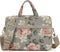 White Rose Pattern Water Resistant Laptop Shoulder Bag for 15-15.6 Inch Laptop, Messenger Case Sleeve