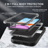 iPhone 11 Case - Heavy Duty 3 in 1 Military Grade Shockproof/Dust Proof with 2 Tempered Glass Protectors (Black/Grey)