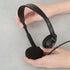 Egghead Over-Ear Kids' Stereo Headphones with 3.5mm Audio Jack and 4'3" Cord, Adjustable for Kids, Black