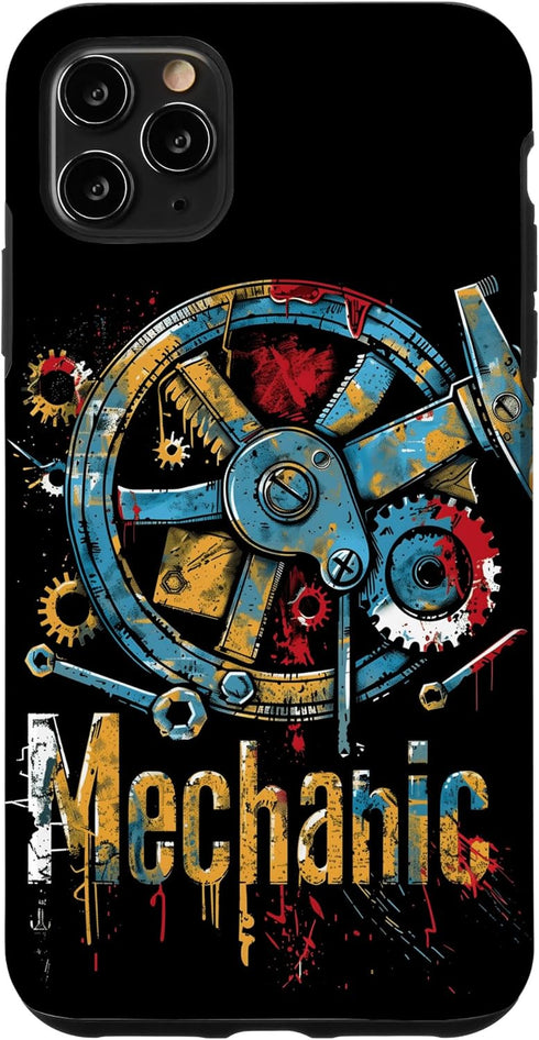 iPhone 11 Pro Max Mechanic Case: Retro Design for Mechanics and Handyman