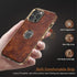 LOHASIC iPhone 13 Pro Max Case - Vintage Leather Thin Slim Luxury PU Soft Flexible Bumper Protective Cover