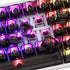 Fogruaden 61 Keys Black Clear Keycap Set, OSA Profile Transparent PC Material Keycaps, Compatible with 61 Key Cherry