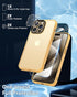 Dssairo iPhone 15 Pro Case: 5-in-1 with 2X Screen & Camera Lens Protectors, 15FT Military Grade, Matte Yellow.