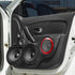 X AUTOHAUX 6.5 Inch Car Metal Audio Speaker Grill Cover Mesh Woofer Horn Guard Decorative Circle Grille Protector Red