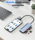 Tioleje 3.0 5Gbps 6-in-1 6 2.0 15/16/17, CFast Card Reader - USB CFast/CF/SD/TF/MS/XD Card Adapter, Simultaneous Read