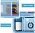 Hard Travel Case for Instant Print Camera Compatible with ESOXOFFORE/YTETCN/WEEFUN/GKTZ/Anchioo, Blue Storage Holder