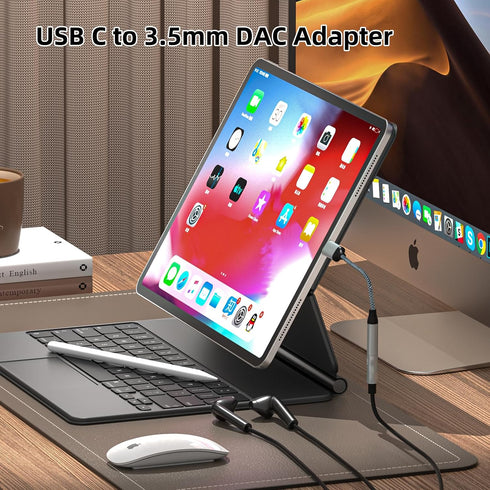 USB C to 3.5mm Headphone Jack Adapter (2 Pack) - USB-C to Aux Audio Dongle for iPhone, Galaxy, Pixel, iPad Pro