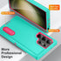 for Galaxy S24 Ultra Case, 3-Layer Military Grade Shockproof Silicone Cover with Kickstand for Samsung Galaxy S24 Ultra