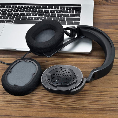 Defean Replacement Earpads for Corsair HS65 HS55 - High-Density Noise Cancelling Foam Cushions (Black Fabric)