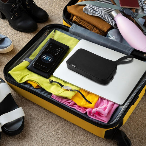 Travel Case for ProtoArc XK01 - Full-Size Foldable Bluetooth Keyboard Storage Bag with Mesh Pouch